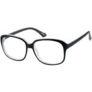 Square Glasses 206721 Black Zenni Readers +1.75 New ordered never wore